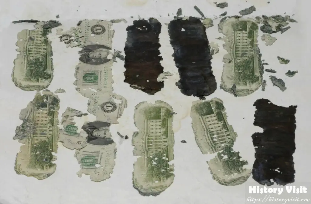 Money recovered in 1980 that matched the ransom money serial numbers.