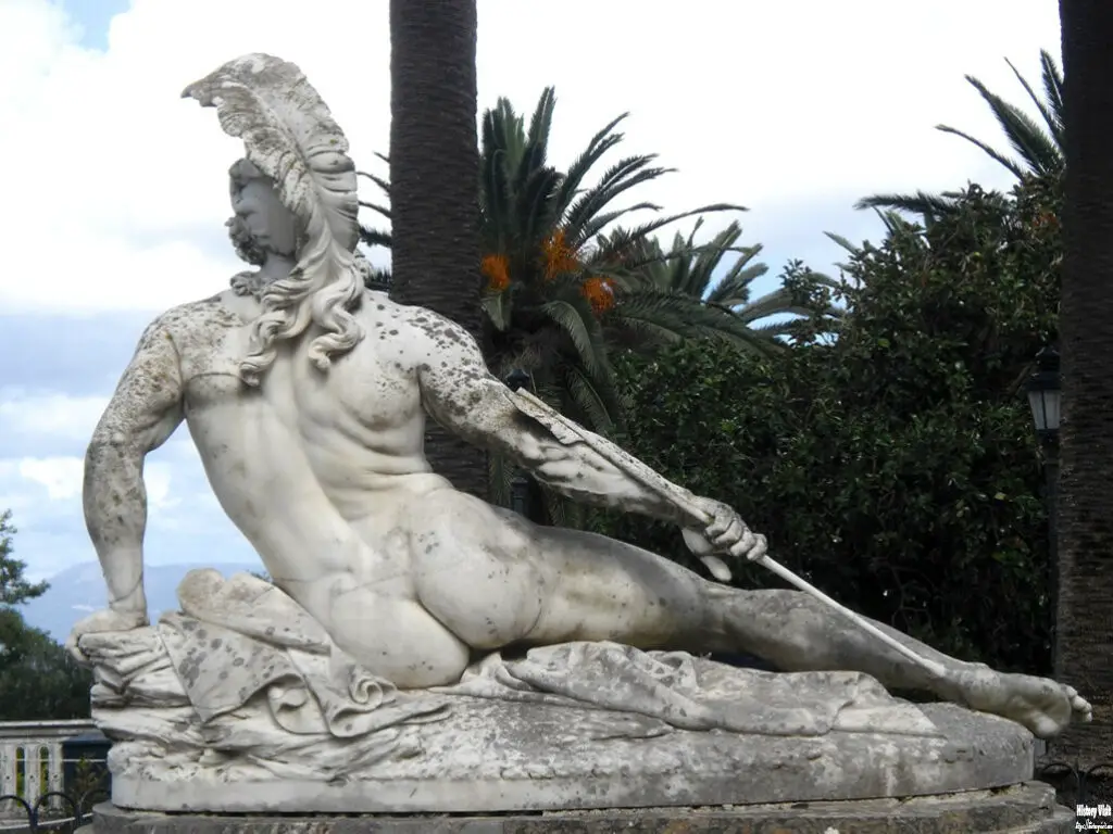 The Dying Achilles Statue in Achilleion Palace