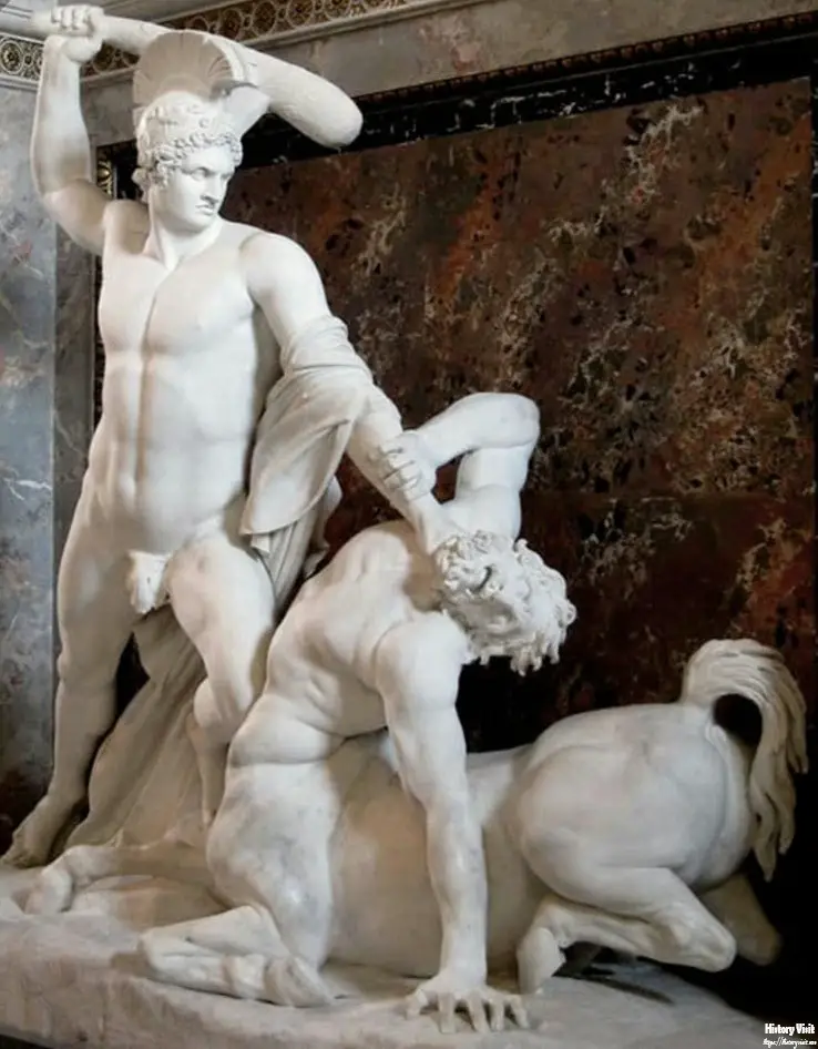 The Greek Myth "Theseus and Centaur" by Antonio Canova