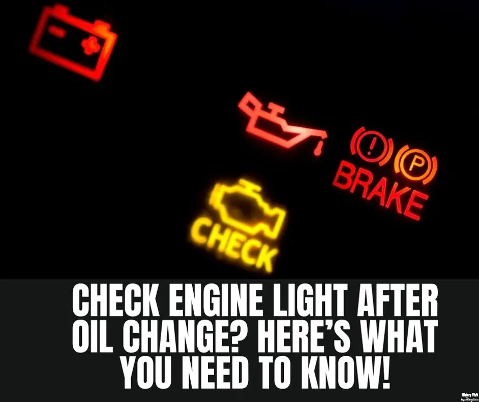 Check Engine Light After Oil Change