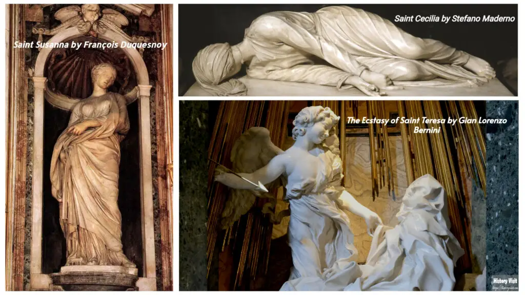 Legacy of the Three baroque art Sculptures
