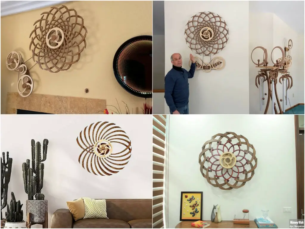 Modern Kinetic Sculpture Wall Arts