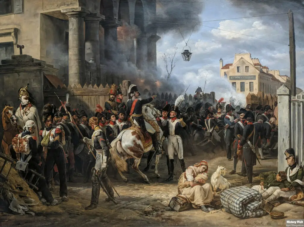 The Barrière de Clichy. Defence of Paris, 30 March 1814 (1820) by Horace Vernet